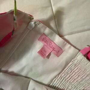 Lilly Pulitzer Vibrant Pink and Soft White Dress
